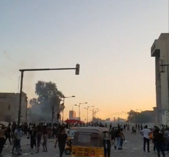 الإعلام الأمني يعلن حصيلة الاحتكاكات بين القوات الأمنية والمتظاهرين في بغداد